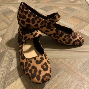 Leopard 🐆 Mary Jane Flats - NWOT
